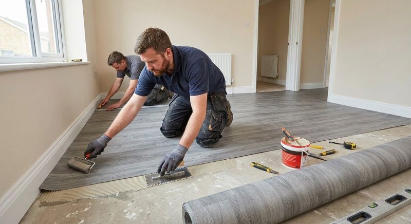 Sheet Linoleum Installation in Valencia, PA