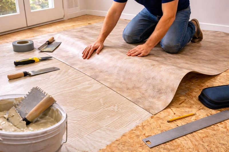 Sheet Vinyl Installation in Colliers, WV